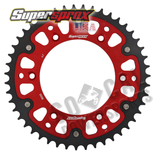 Supersprox - Supersprox Stealth Rear Sprocket - 47T - RST-8000-47-RED