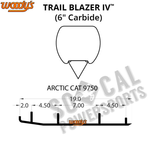 Woodys - Woodys Trail Blazer IV Flat-Top Carbide Runners - TAT4-9750