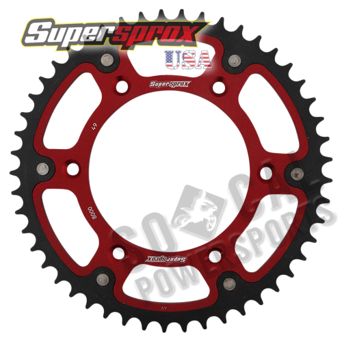 Supersprox - Supersprox Stealth Rear Sprocket - 49T - RST-8000-49-RED