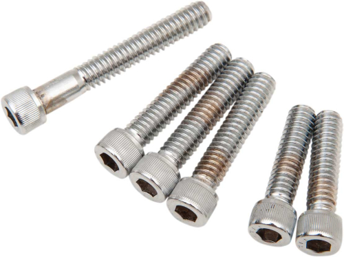 Drag Specialties - Drag Specialties Cam Cover Socket-Head Bolt Set -  Knurled - Chrome - MK239