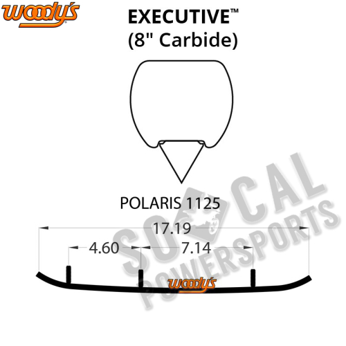 Woodys - Woodys Executive Series Flat-Top Carbide Runners - WPI-1125