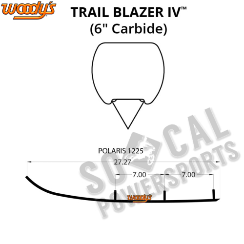 Woodys - Woodys Trail Blazer IV Flat-Top Carbide Runners - TPI4-1225