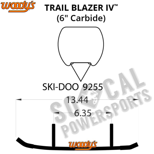 Woodys - Woodys Trail Blazer IV Flat-Top Carbide Runners - TSD4-9255