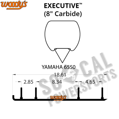 Woodys - Woodys Executive Series Flat-Top Carbide Runners - WYV-6550
