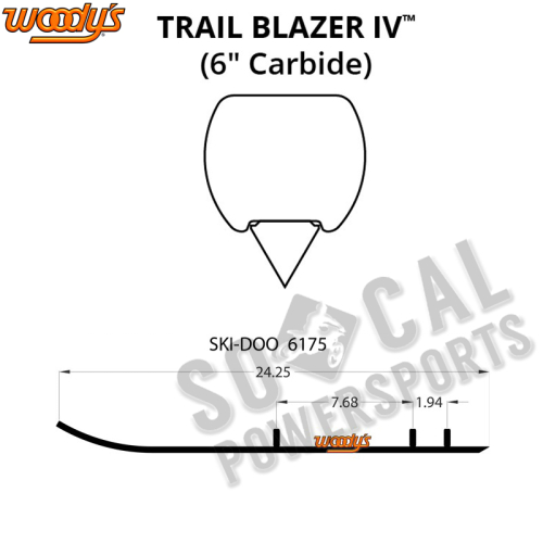 Woodys - Woodys Trail Blazer IV Flat-Top Carbide Runners - TSD4-6175