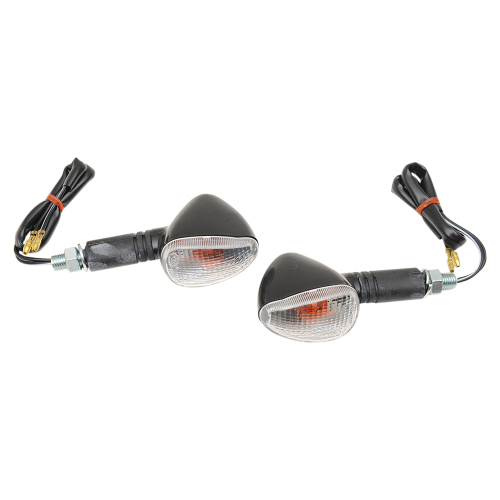 K&S Technologies - K&S Technologies Compact Flexible Marker Lights - Black/Clear Single Filament - 25-8403