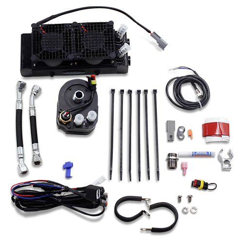 UltraCool - UltraCool Lower Fairing Mount Oil Cooler Kits - Black - SMT-4