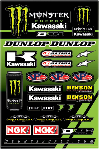 DCOR - DCOR Decal Sheet  - Kawasaki 3 - 40-20-117