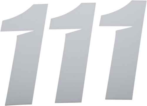 DCOR - DCOR Slash Series Individual Numbers 6in. - No.1 - White - 45-30-1
