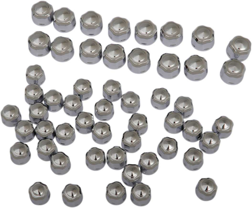 Ciro - Ciro Engine Bolt Cap Set - Diamond-Cut Crown - Chrome - 70021