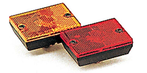 Optronics Inc - Optronics Inc Square Reflector Marker/Clearance Lights - Red - MC36RS