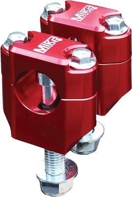 Mika Metals - Mika Metals Universal Bar Mounts - 1 1/8in. - Red - RED MK-RE-118
