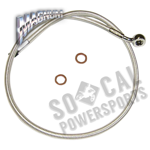 Magnum - Magnum Sterling Chromite II Designer Series ABS Front Upper Brake Line - 10mm.,35deg. Banjo - 40in. - AS37140