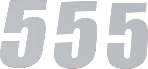 DCOR - DCOR Individual Numbers 6in. - No.5 - White - 45-16-5