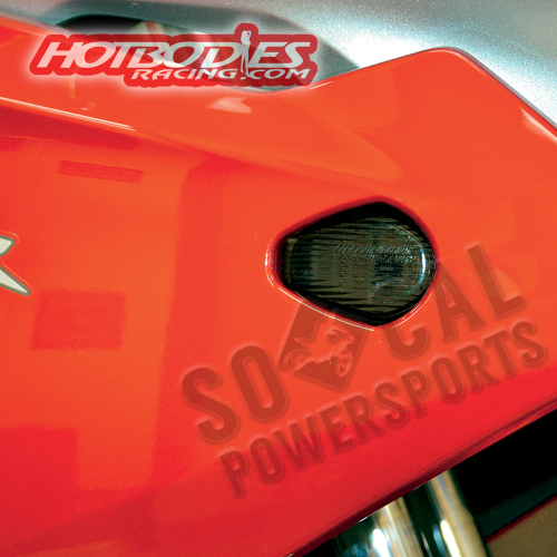 Hotbodies Racing - Hotbodies Racing Flush Mount Front Turn Signals - Smoke - 41102-0101