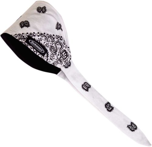 Schampa - Schampa Old School Bandana - OSB1-208 - White Ground Black Paisley - OSFM