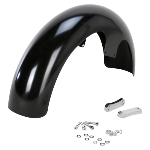 Klock Werks - Klock Werks Tire Hugger Series Wrapper Front Fender with Mounting Blocks for 16in.-19in. Wheel - KWF-01-0104-2014