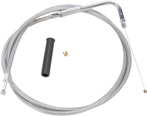 Drag Specialties - Drag Specialties Alternative Length Braided Throttle Cable - 50in. - 5331150B