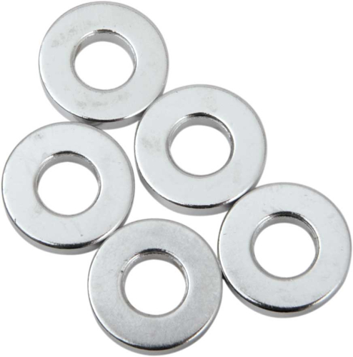 Drag Specialties - Drag Specialties Chrome Steel Spacers - 1/4in. x 1/8in. - MPB501