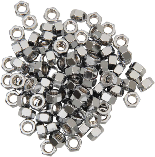 Drag Specialties - Drag Specialties Chrome Hex Nuts - 5/16in.- 18 - MPB169