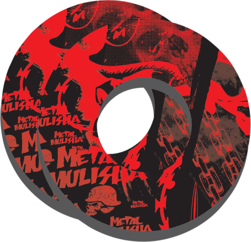 Factory Effex - Factory Effex Moto Grip Donuts - Metal Mulisha Red - 14-67952