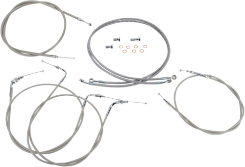 Baron Custom Accessories - Baron Custom Accessories Stainless Cable and Line Kit (+12in.) - BA-8042KT-12
