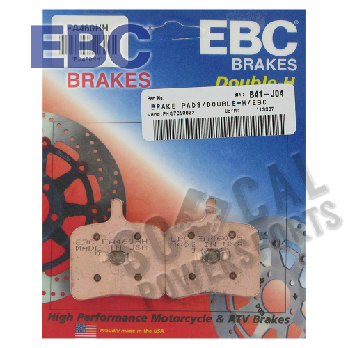 EBC - EBC Double-H Sintered Brake Pads - FA460HH