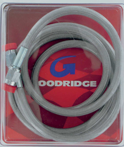 Goodridge - Goodridge Universal Clear Coat Brake Hose with Chrome Ends - 54in. - 80354