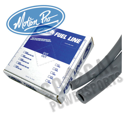 Motion Pro - Motion Pro Premium Fuel Line - 1/4in. ID x 7/16in. OD - 25ft. Length - Gray - 12-0032