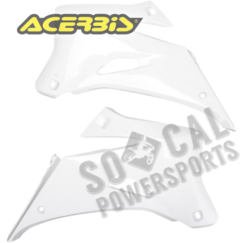 Acerbis - Acerbis Radiator Shrouds - White - 2043900002