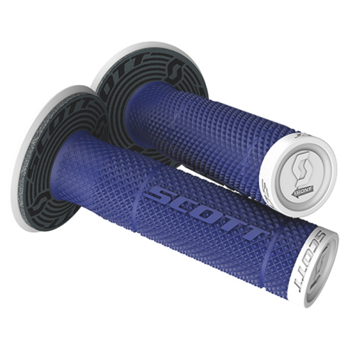 Scott USA - Scott USA SX II MX Grips - Tattoo 2 - White/Blue - 219624-1029