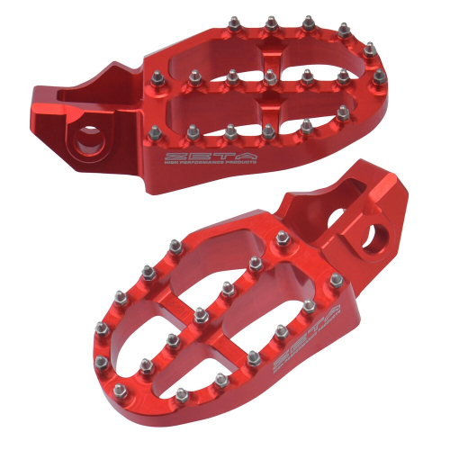 DRC - DRC Aluminum Footpegs - Red - ZE93-1822
