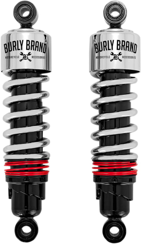 Burly Brand - Burly Brand Slammer Plus Shocks - Chrome - B28-1204