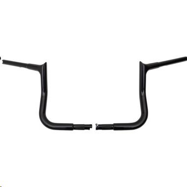 Fat Baggers, Inc. - Fat Baggers, Inc. 1-1/4in. EZ Install Pointed Top Handlebars - Gloss Black - 905010-B