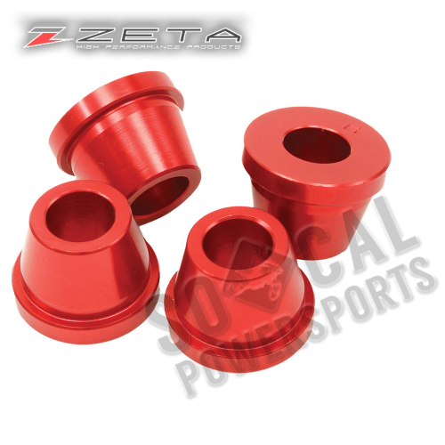 ZETA - ZETA Rubber Killer Handlebar Bushings - Red - ZE37-0331