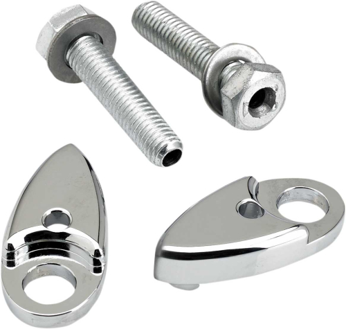 Joker Machine - Joker Machine Adapter Plates for Side Rail-Mount Marker Lights - Chrome - 05-55-3C