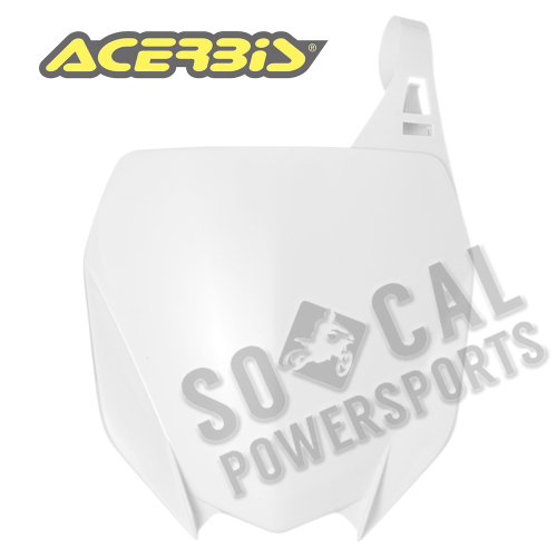 Acerbis - Acerbis Front Number Plate - White - 2685860002
