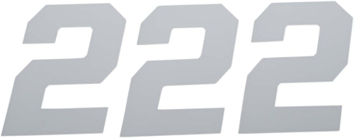 DCOR - DCOR Race Series Individual Numbers 4in. - No.2 - White - 45-34-2