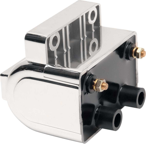 Drag Specialties - Drag Specialties 12V Ignition Coil - 4 OHM - Chrome - 10-2032