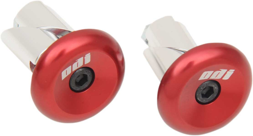 ODI - ODI Aluminum End Plugs - Red - F71APR