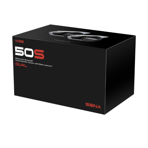 SENA - SENA 50S Series Bluetooth Communication with Mesh Intercom - HD Dual - 50S-10D