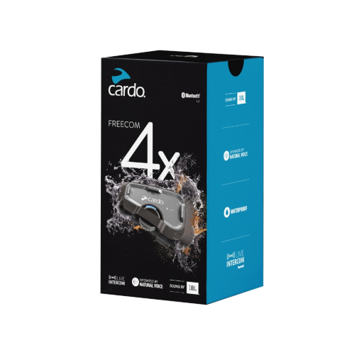 Cardo - Cardo Freecom 4X Bluetooth Communication - Single - FRC4X003
