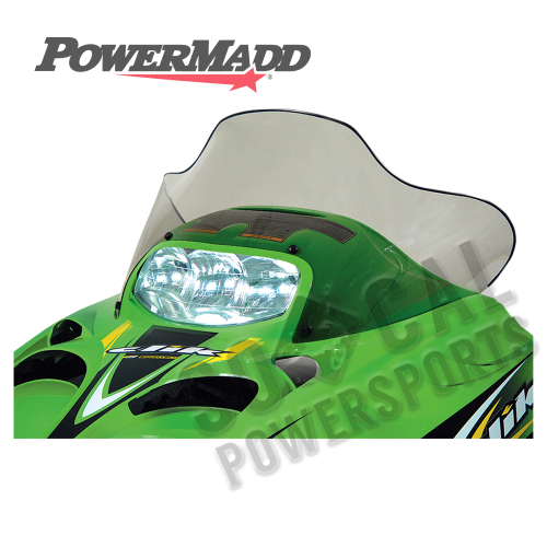 Powermadd - Powermadd Cobra Windshield - Mid - 16.25in. - Tint - 12333