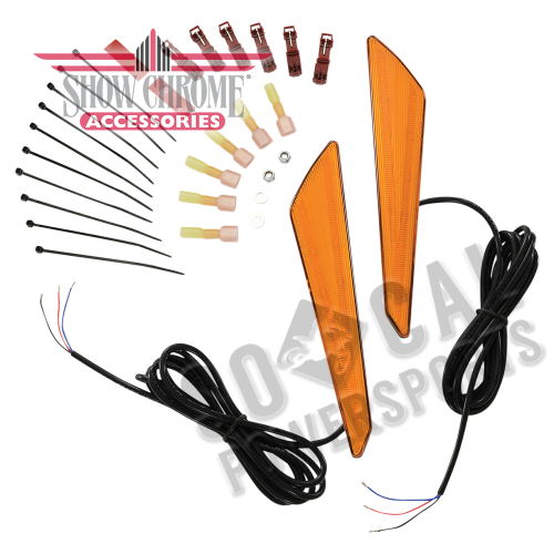 Show Chrome - Show Chrome Lens Marker Light Set - Amber - 52-952A