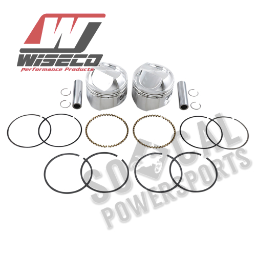 Wiseco - Wiseco K Piston Kit (80ci., Domed) - .010in. Oversize to 3.507in., 9.5:1 Compression - K1624