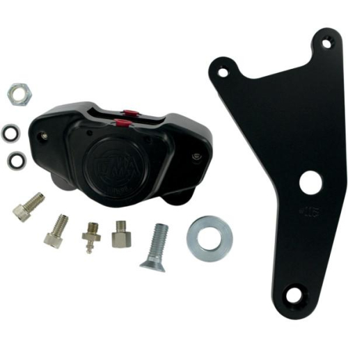 GMA Engineering - GMA Engineering 2-Piston Custom Rear Calipers - Smooth Black - GMA-115SB