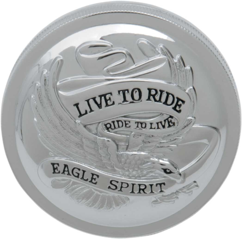Drag Specialties - Drag Specialties Live To Ride Vented Gas Cap - Chrome - DS-390134