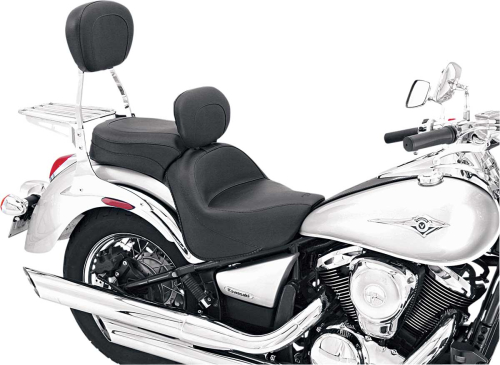 Mustang - Mustang Wide Touring One-Piece Seat with Driver Backrest - Vintage - 79417