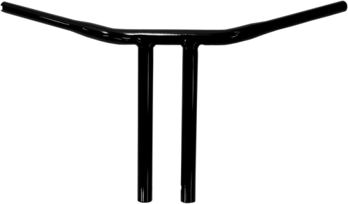 Drag Specialties - Drag Specialties 1-1/4in. Buffalo T-Bar w/ Straight Risers - 12in. - Black - 0601-2749