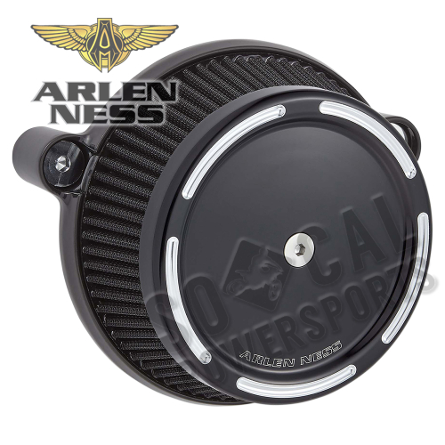Arlen Ness - Arlen Ness Big Sucker Stage I Air Filter Kit - Slot Track - Black - 18-308